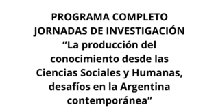 Programa Jornadas de Investigación 2024 Programa Jornadas de Investigación 2024