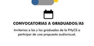 Convocatoria a graduados/as de la FHyCS Convocatoria a graduados/as de la FHyCS
