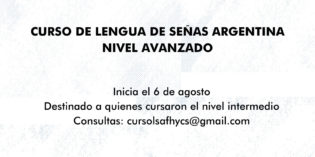 Curso de Lengua de Señas nivel avanzado Curso de Lengua de Señas nivel avanzado