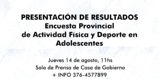 El IPEC y la Facultad de Humanidades presentan los resultados de la Encuesta Provincial de Actividad Física y Deporte en Adolescentes El IPEC y la Facultad de Humanidades presentan los resultados de la Encuesta Provincial de Actividad Física y Deporte en Adolescentes
