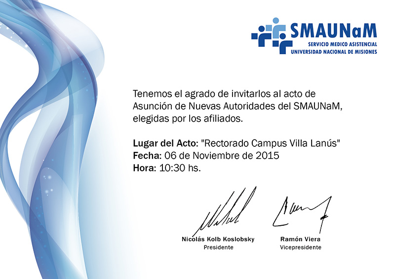 Invitaciones Smaunam