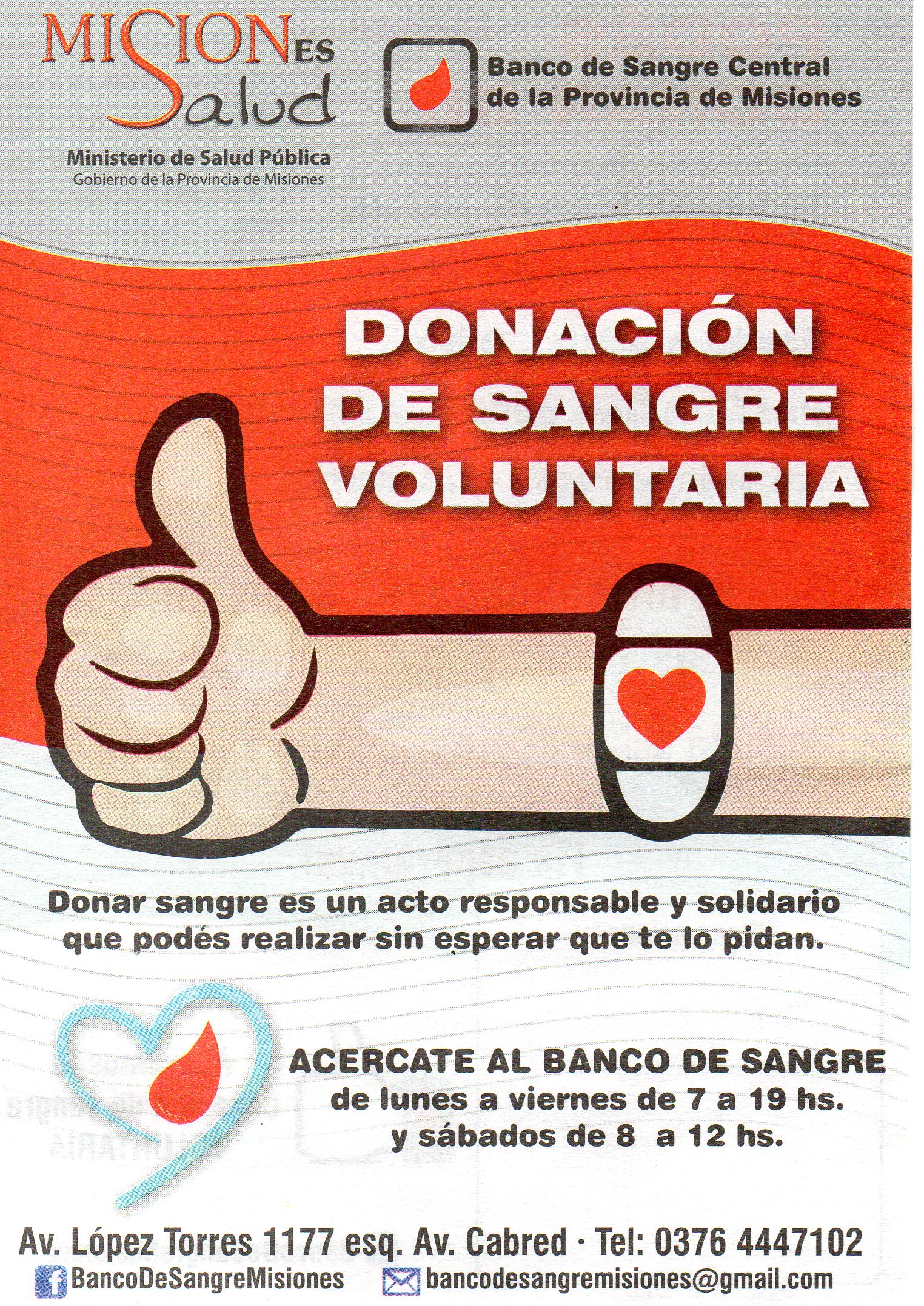 folleto donacion frente