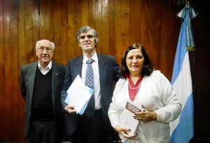 Dr. Antonio Torrejón, el Licenciado Víctor Torres y Alicia Gemelli