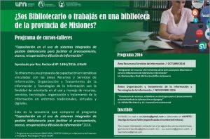 Capacitaciones para bibliotecarios y agentes de bibliotecas de Misiones