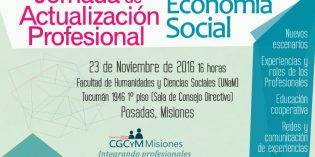 Jornada de Actualización para Profesionales de la Economía Social en Posadas