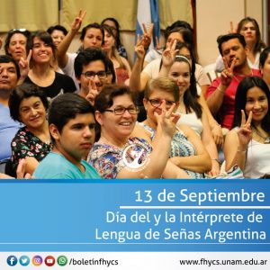Día del y la Intérprete de Lengua de Señas Argentina : Facultad de  Humanidades y Ciencias Sociales (FHYCS – UNaM)