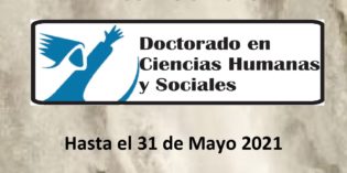 Pre-Inscripción 2021 para el Doctorado en Ciencias Humanas y Sociales