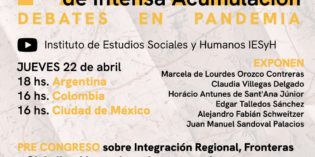 Invitan al Panel “Espacios globales y zonas específicas de intensa acumulación”