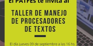 Brindan taller virtual sobre manejo de procesadores de textos