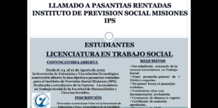 Llamado a pasantías rentadas para estudiantes de Trabajo Social