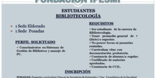 Llamado a Pasantías para estudiantes de Bibliotecología