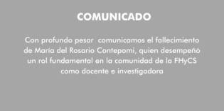 Duelo por el fallecimiento de María del Rosario Contepomi