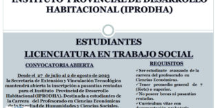 Llamado a Pasantías Rentadas para estudiantes de Ciencias Económicas