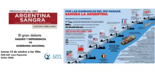 Presentarán el libro “Argentina sangra por las barrancas del Río Paraná” en la FHyCS