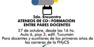 Segundo encuentro de los ATENEOS DE CO-FORMACIÓN ENTRE PARES DOCENTES