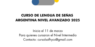 Curso de Lengua de Señas Argentina nivel avanzado