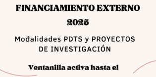 Convocatoria Permanente Proyectos con Financiamiento Externo 2025