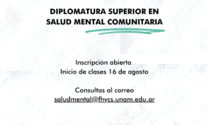 Diplomatura Superior en Salud Mental Comunitaria