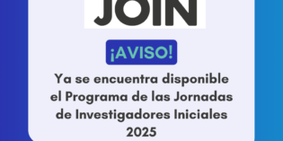 Ya está disponible el Programa de las Jornadas de Investigadores Iniciales 2025