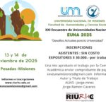 XXI Encuentro de Universidades Nacionales (XXI EUNa 2025) “Desafíos Actuales para la Universidad”