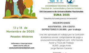 XXI Encuentro de Universidades Nacionales (XXI EUNa 2025) “Desafíos Actuales para la Universidad”
