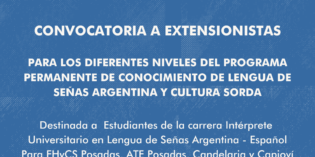 Convocatoria a extensionistas para los cursos de LSA
