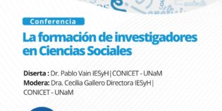 Charla “La formación de investigadores en ciencias sociales”.