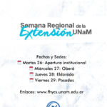 Convocatoria abiertas hasta el 16 de mayo para la “Semana Regional de la Extensión UNaM”