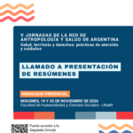 V Jornadas de la Red de Antropología y Salud de Argentina