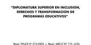 Diplomatura Superior en Inclusión, Derechos y Transformación de Programas Educativos