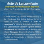 La FHyCS realizará el acto de lanzamiento de la Licenciatura en Educación Especial
