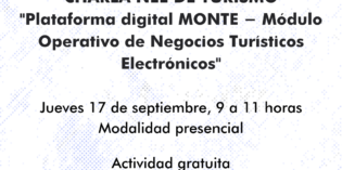 Charla de Ñeé de Turismo: “Plataforma Digital MONTE”