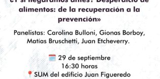 Presentarán la Encuesta de Desperdicio de Alimentos en Locales Gastronómicos de Posadas