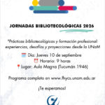 Se vienen las XXII Jornadas Bibliotecológicas 2026