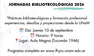 Se vienen las XXII Jornadas Bibliotecológicas 2026